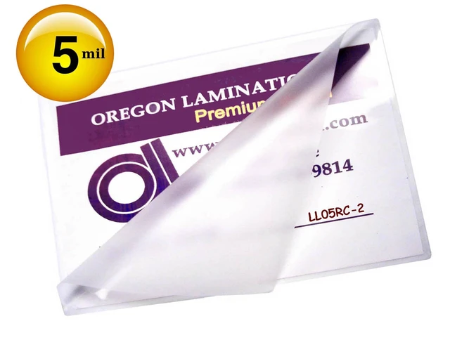 Alt view image 2 of 5 - 5 Mil Thermal Laminating Pouches Legal Size 9 x 14.5 200/pk, +2 Carriers 9 x 14-1/2 Heat Laminates as large as 8-3/4 x 14-1/4 Sheets, Clear Glossy Finish Both Sides, Durable