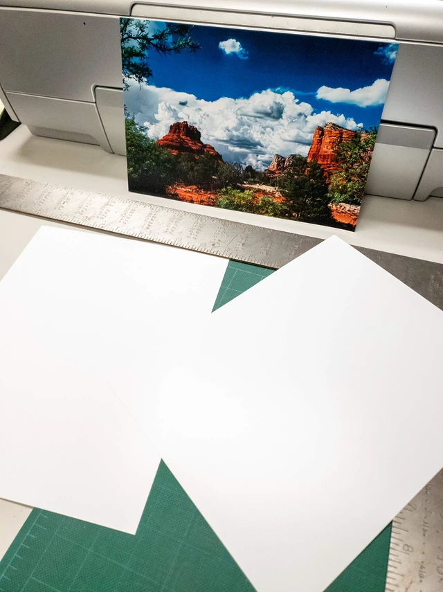 Alt view image 2 of 2 - 8.5" X 11" Smooth Fine Art Museum Natural White Double Sided Inkjet Paper - 50 Sheets