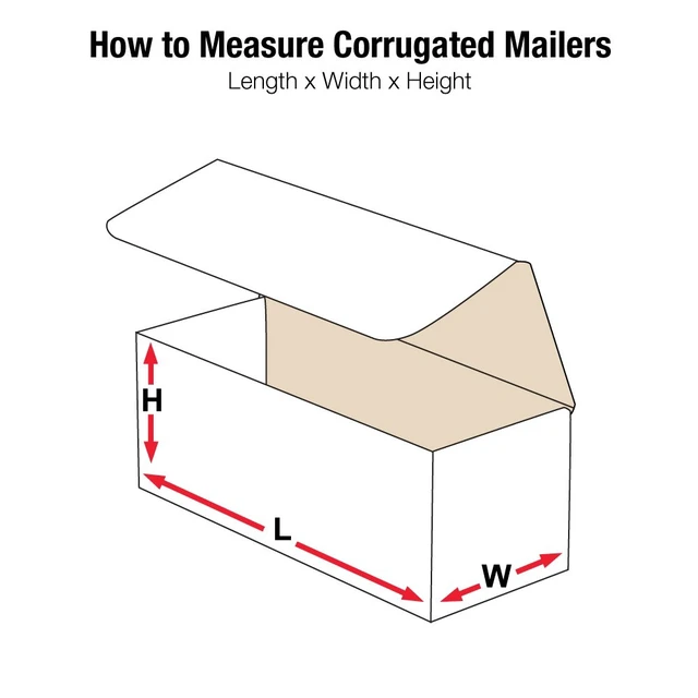 Alt view image 2 of 7 - Mailer Boxes Small 10"L x 6"W x 4"H 50-Pack - Corrugated Cardboard for Shipping, Moving, Mailing, Packing, Packaging and Storage