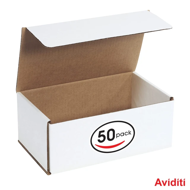 Alt view image 3 of 7 - Mailer Boxes Small 10"L x 6"W x 4"H 50-Pack - Corrugated Cardboard for Shipping, Moving, Mailing, Packing, Packaging and Storage