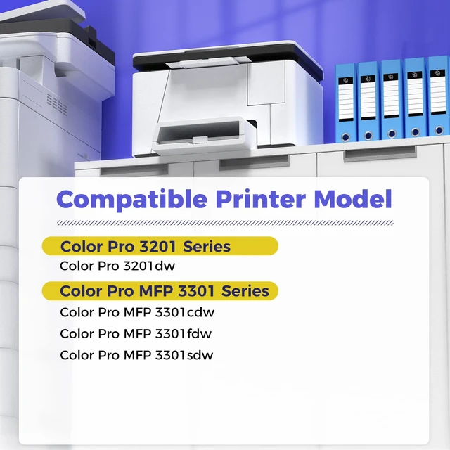 Alt view image 2 of 6 - 218X Toner Cartridges 1-Pack Compatible for HP Pro 3201 MFP 3301 Series Works with Color Pro MFP 3301sdw 3301fdw 3301cdw 3201dw Printer 3301 3201 Series 218A 218X W2180A W2180X
