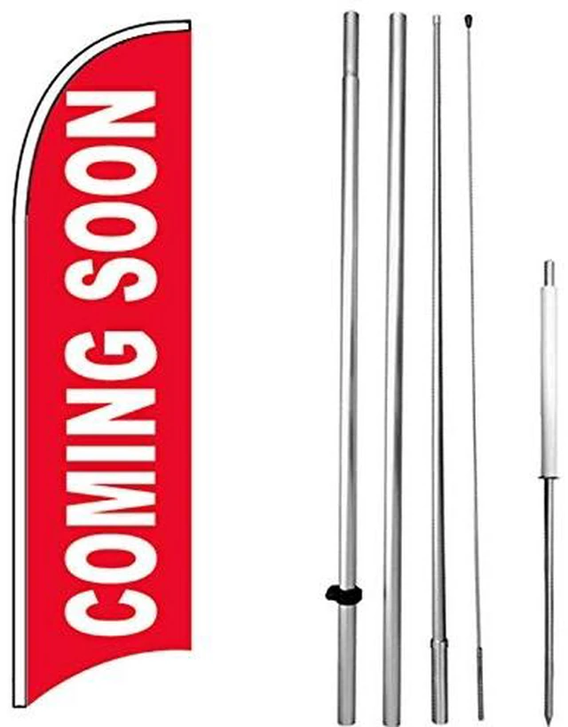 Main image of Coming Soon - Windless Feather Swooper Flag Banner Sign Kit rb-h