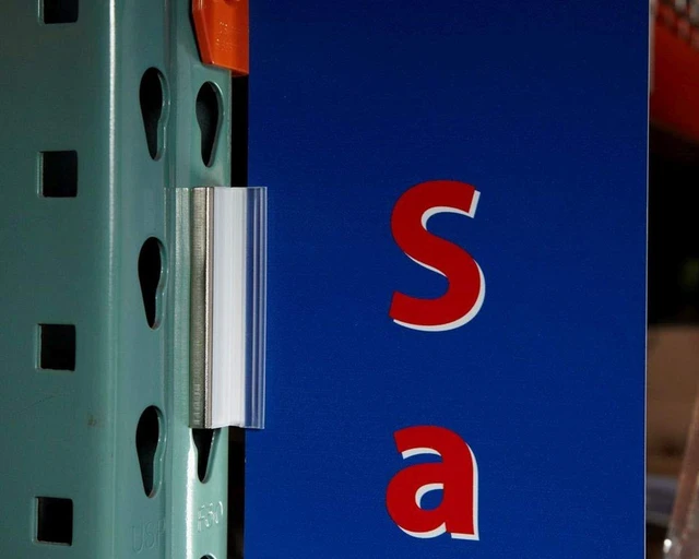 Alt view image 4 of 4 - Magnetic Sign Holder, 24 Pack, 3" L x 7/8" W x 1-1/8" Inserts Signage Between.100" to.250" Thick, Retail Wall Display- Store Display, Vendor Event Supplies, Warehouse and Shop