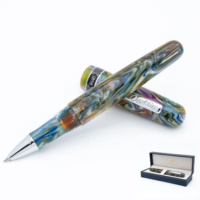 Main image of 1898 Rollerball Pen, Misto Green Unique Resin Blend Design Smooth Writing Experience Great Gift for Pen Enthusiasts