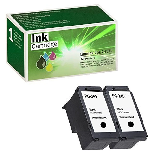 Alt view image 3 of 3 - Remanufactured Ink Cartridge Replacement for Canon 245xl Ink Cartridge for Canon 245 and 246 for MG2522 Printer Cartridges 245 XL Black Cartridge 246xl Color 3BK2C 5