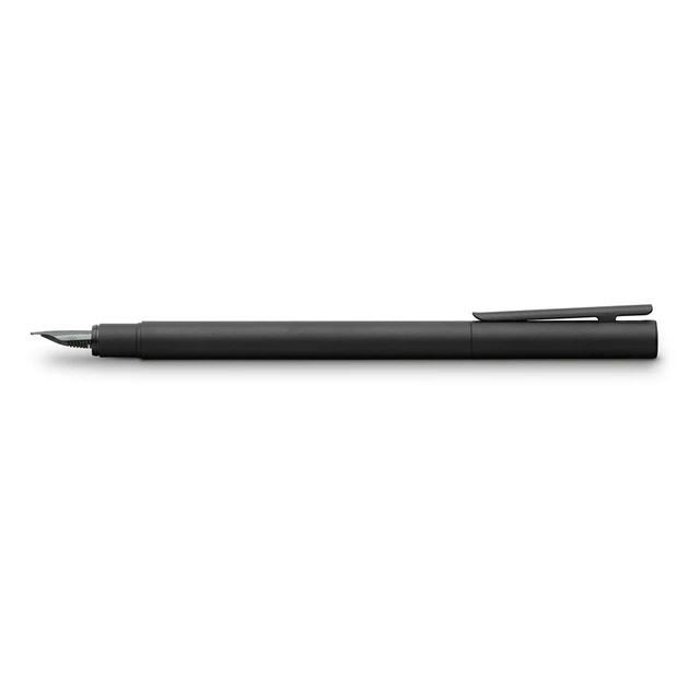 Alt view image 3 of 5 - NEO Slim Fountain Pen, Black Matte - Extra Fine Elegant fountain pen with slim metal barrel and high-quality stainless steel nib