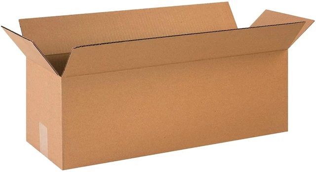Main image of Shipping Boxes Long 24"L x 8"W x 8"H 25-Pack - Corrugated Cardboard for Moving, Mailing, Packing, Packaging and Storage