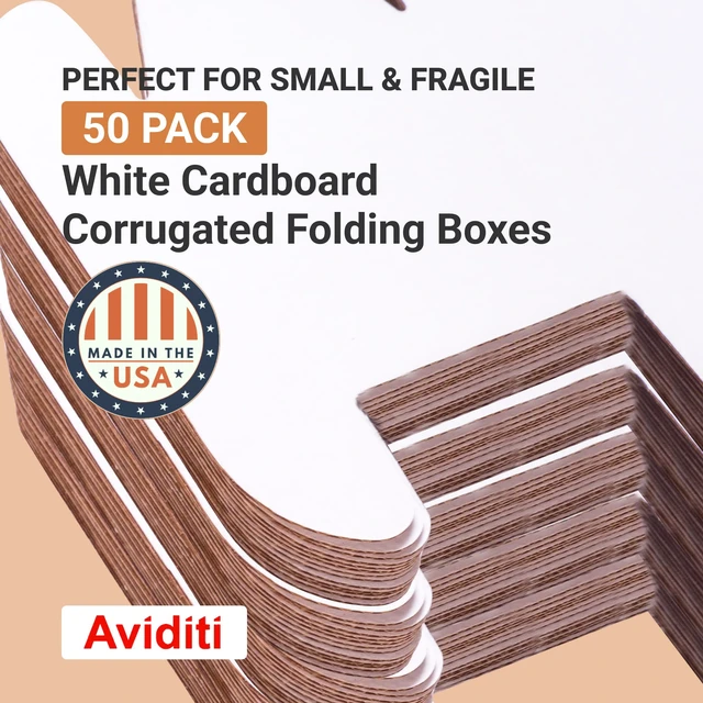 Alt view image 3 of 6 - Shipping Boxes Small 9"L x 8"W x 2"H 50-Pack, Cardboard for Shipping, Moving, Mailing, Packing, Packaging and Storage