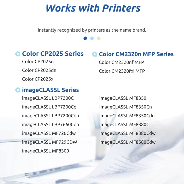 Alt view image 2 of 6 - 304A 118 Remanufactured Toner Cartridge Compatible for HP304 CRG118 4-Pack CC530A 118 Toner Replacement for CP2025dn CP2025n CM2320fxi MF726Cdw MF8580CDW LBP7660Cdn Printer Black Cyan Magenta Yellow