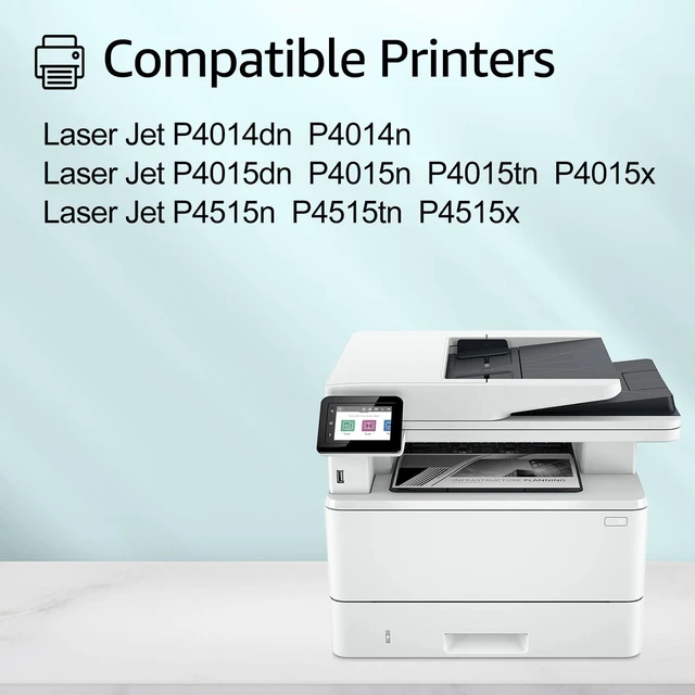 Alt view image 2 of 7 - 64A Compatible Black Toner Cartridge Replacement for HP 64A CC364A for LaserJet P4014dn P4014n, P4015dn P4015n P4015tn, P4015x, P4515n, P4515tn, P4515 Printer Ink Cartridge (2PK)