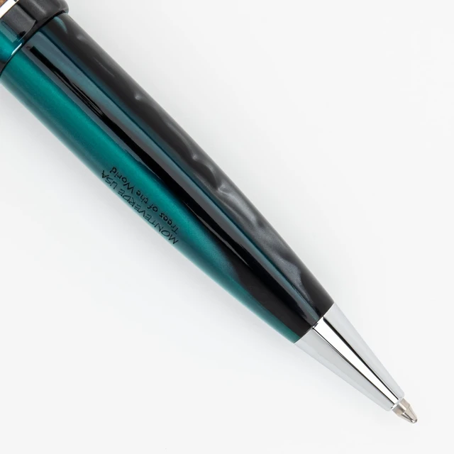 Alt view image 5 of 7 - USA Trees of the World Giant Sequoia Ballpoint Pen, Green, Ergonomic Design, Polished Chrome Trim, Solid Resin, Premium Writing Instrument