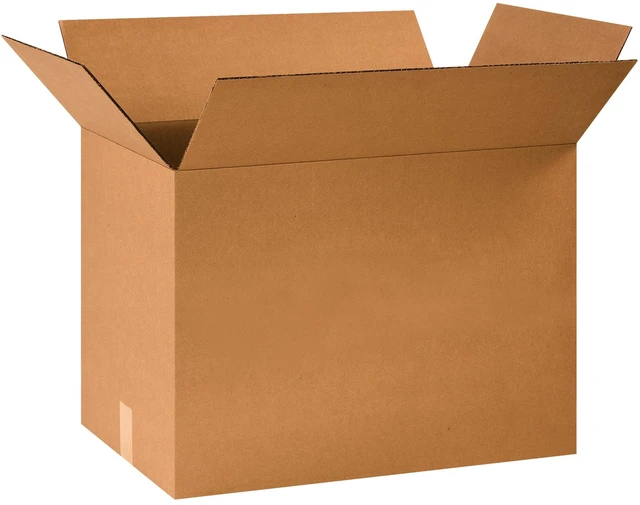 Main image of Shipping Boxes Medium 24"L x 14"W x 18"H 10-Pack - Corrugated Cardboard for Moving, Mailing, Packing, Packaging and Storage