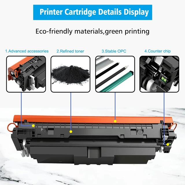 Alt view image 5 of 7 - 069H CRG-069H 4 Colors Compatible Toner Cartridges with Counter CHIP High Capacity for Canon MF755Cdw MF753Cdw MF751Cdw LBP674Cdw LBP673Cdw LBP672Cdw LBP671Cdw LBP674Cx MF752Cdw MF756Cx Printer