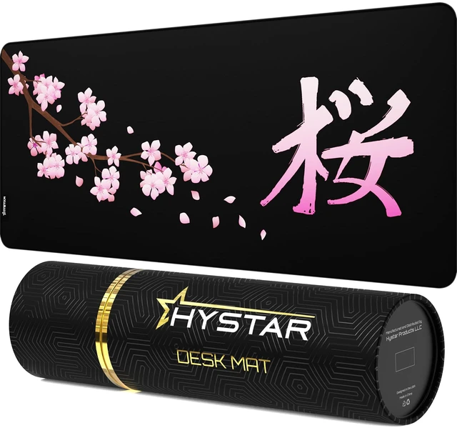 Main image of ® Extended Gaming Mouse Pad XXXL 45" x 20" 5mm Thick, Waterproof Surface, Smooth Polyester Fabric, and Natural Rubber Base Blossom