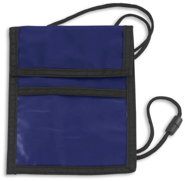 Main image of Event Badge Holder and Breakaway Lanyard Combo, Name Badge Holder with Pen Loops and Zipper Pocket, Name Tag Holder with Storage Pouches, Royal Blue (25 Pack)