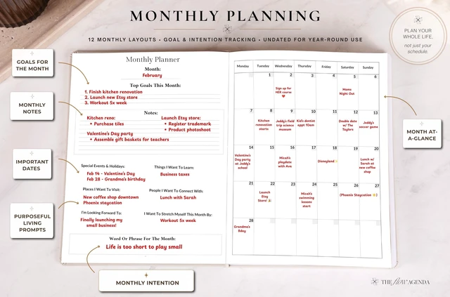 Alt view image 4 of 7 - Working Mom Planner 5-in-1 Undated Weekly, Goal, Productivity & Self-Care Planner for Women & Moms (Slate)