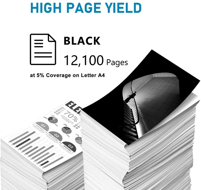 Alt view image 3 of 5 - VersaLink C500/C505 106R03869 Black Extra High Capacity Toner Cartridge Compatible for Xeox Versalink C500 C505 C500N C505N C500DN C505DN Printer (12,100 Pages)