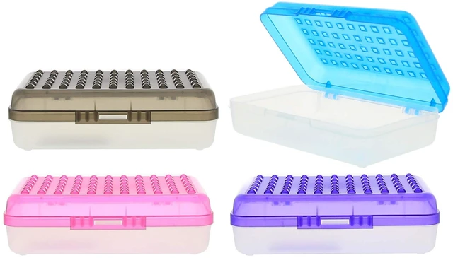 Main image of Regal Multipurpose Pencil Box, 8 x 5.25 in, 24-Case Regal tinted-lid multipurpose pencil box, Snap-latch lid for pens, Tools, Crafts, Bulk pack