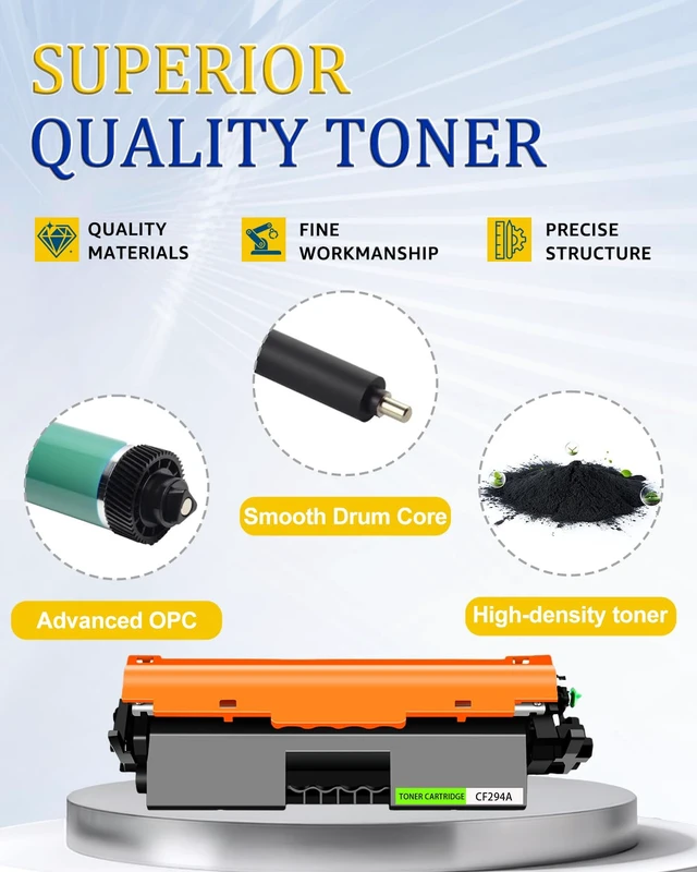 Alt view image 4 of 7 - 94A Black Toner Cartridge CF294A 5PK Compatible for HP M118 M148 works for Laser Jet Pro M118dw Laser Jet Pro MFP M148dw M148fdw M149fdw Printer Replacement for hp 94a toner(1200 pages,5PK)