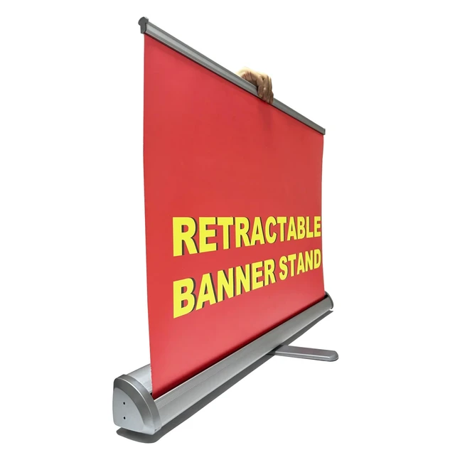 Alt view image 3 of 7 - Retractable banner Stand 33.5"x80" with Padded Carry Bag Portable Roll Up Banner Metal Display Stands for Trade Shows Events Personal Celebrations (33.5"x80")
