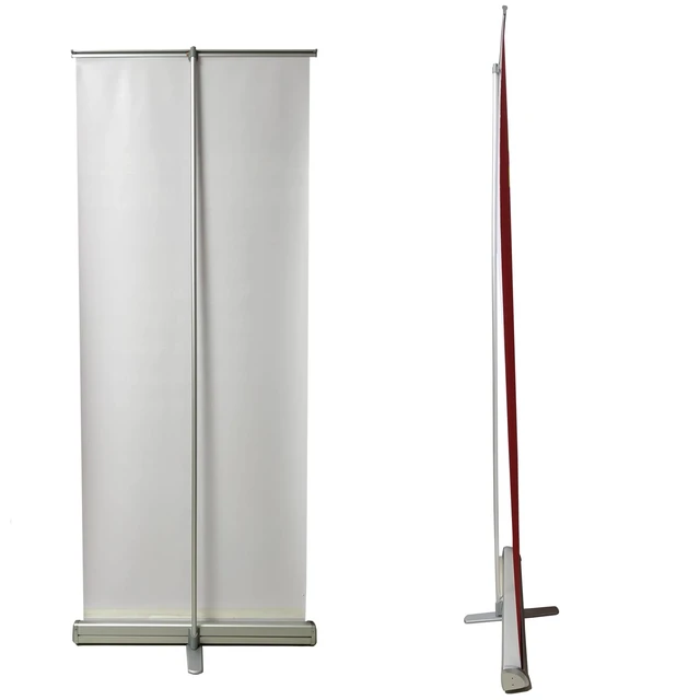 Alt view image 4 of 7 - Retractable banner Stand 33.5"x80" with Padded Carry Bag Portable Roll Up Banner Metal Display Stands for Trade Shows Events Personal Celebrations (33.5"x80")