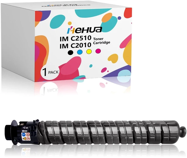 Main image of IM C2010 IM C2510 Black Toner Cartridge Compatible for Ricoh IM C2510 IM C2510H IM C2010A Black Toner Cartridge use with Ricoh 842554 842557 842556 842555 16,500 pages 1 Pack