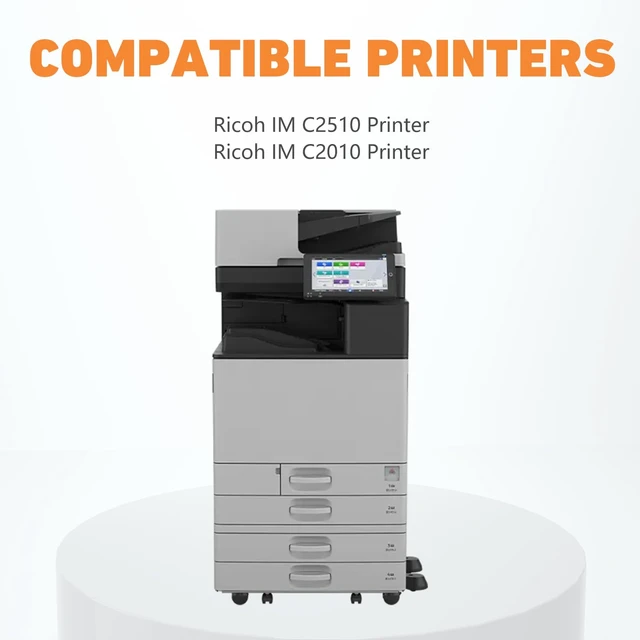 Alt view image 2 of 7 - IM C2010 IM C2510 Black Toner Cartridge Compatible for Ricoh IM C2510 IM C2510H IM C2010A Black Toner Cartridge use with Ricoh 842554 842557 842556 842555 16,500 pages 1 Pack