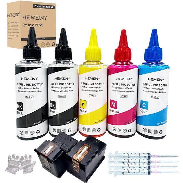 Alt view image 2 of 6 - 62XL Ciss Ink Cartridges and Ink Refill Bottles Compatible with HP Envy 5540 5541 5542 5543 5544 5545 5547 5548 5549 5640 5642 5643 5644 5660 5661 5663 5664 5665 7640 7643 7644 7645 Printer