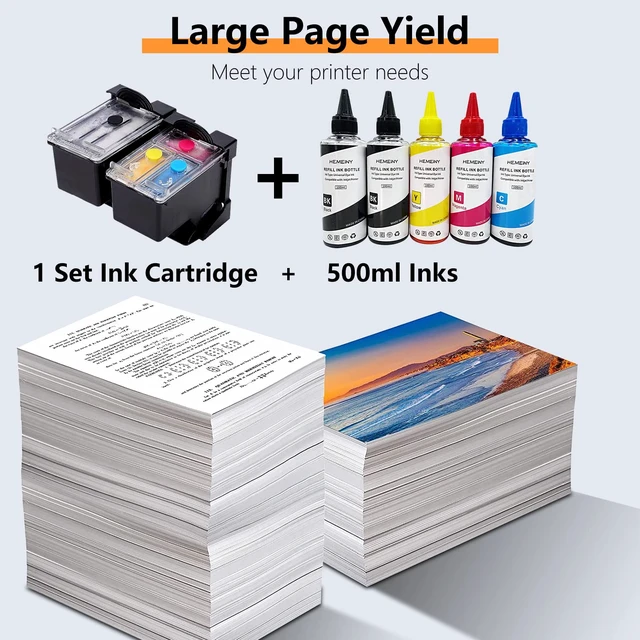 Alt view image 6 of 6 - 62XL Ciss Ink Cartridges and Ink Refill Bottles Compatible with HP Envy 5540 5541 5542 5543 5544 5545 5547 5548 5549 5640 5642 5643 5644 5660 5661 5663 5664 5665 7640 7643 7644 7645 Printer
