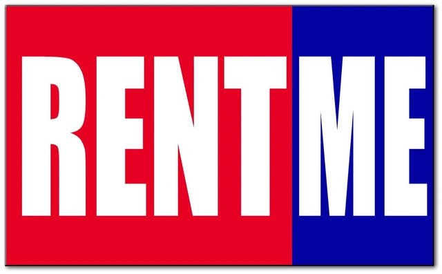 Main image of Rent Me Promotion Business Car Door Magnets Magnetic Signs 24x12 Inches Set of 2