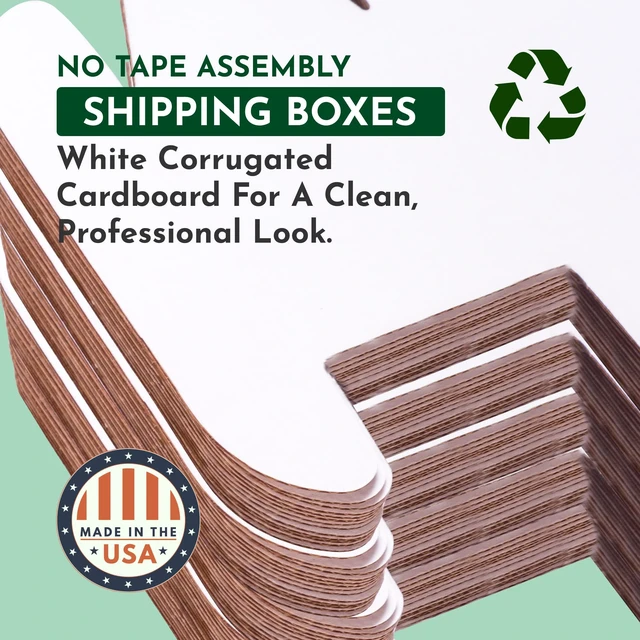 Alt view image 3 of 5 - Small Business Packaging, Shipping Box 12.125"L x 9.25"W x 2"H Bulk 50-Pack Cardboard, Gift, Storage, Large, Double Wall Corrugated