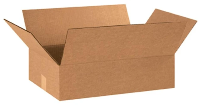 Main image of Flat Boxes Holds 65lbs, 18x12x5 25-Pk for Shipping & Packing Flat Boxes 18"L x 12"W x 5"H Corrugated Cardboard for Home, Business, e-Commerce Order Fulfillment Supplies, 25-Pack