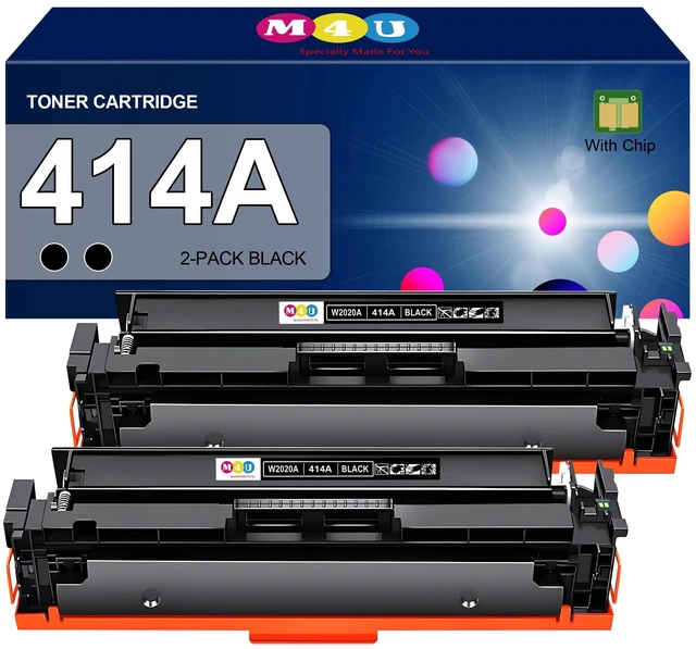 Main image of 414A Black Toner Cartridges W2020A for Color Pro MFP M479fdw, M479fdn, M454dw, M454dn Series(2 Pack, Black)
