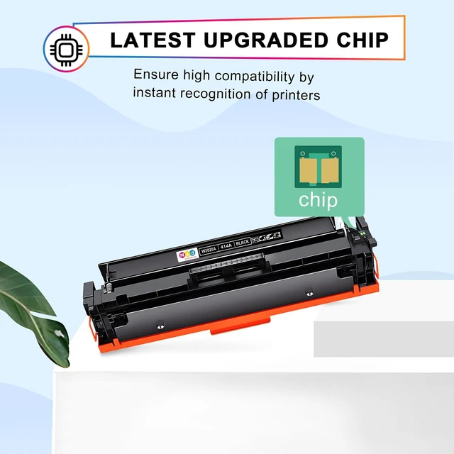 Alt view image 7 of 7 - 414A Black Toner Cartridges W2020A for Color Pro MFP M479fdw, M479fdn, M454dw, M454dn Series(2 Pack, Black)