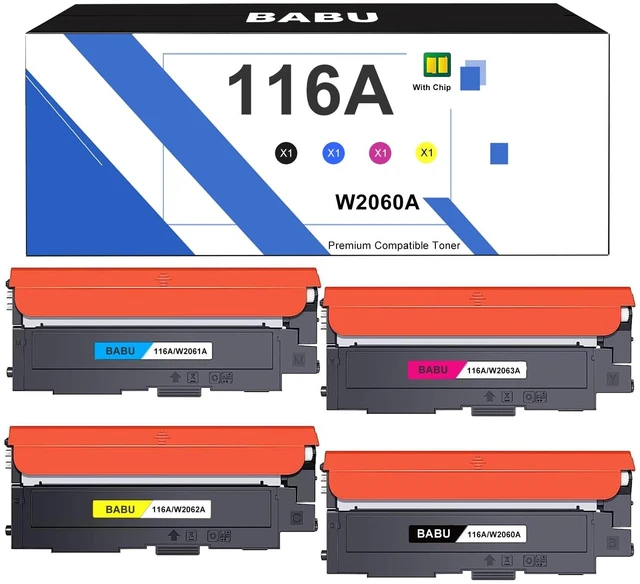 Main image of Compatible Toner Cartridge Replacement for HP 116A W2060A Set Work for HP Color Laser MFP 179fnw MFP 178nw 150a 150nw (Black Cyan Yellow Magenta, 4-Pack)