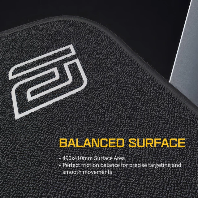 Alt view image 2 of 6 - EM-B Gaming Mouse Pad - 490x410mm, 3mm Thick PORON Base, Sub-Surface Stitching, Eco-Friendly Packaging