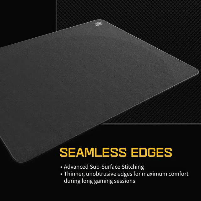 Alt view image 4 of 6 - EM-B Gaming Mouse Pad - 490x410mm, 3mm Thick PORON Base, Sub-Surface Stitching, Eco-Friendly Packaging