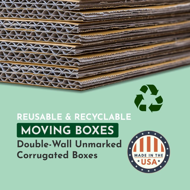 Alt view image 2 of 4 - Shipping Double Wall 16"L x 12"W x 12"H, 15-Pack Corrugated Cardboard Box for Packing, Moving and Storage