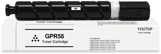 Main image of GPR-58 GPR58 Black Toner Cartridge 2182C003AA Toner Compatible for Canon ImageRUNNER Advance C256iF C256iF C356iF C356iF DX C257iF DX C357iF DX C359IF DX C259IF Printers