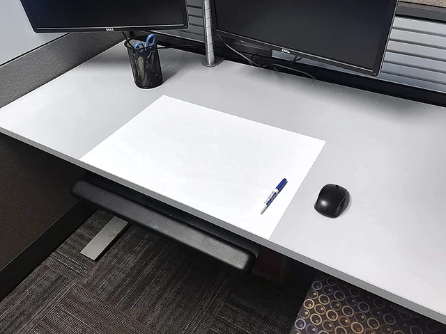 Alt view image 3 of 7 - Dry Erase Board Sheets 2x3 Feet Sticks Any Surface Reusable White Dry Erase Classroom & Home Office 20 Sheets