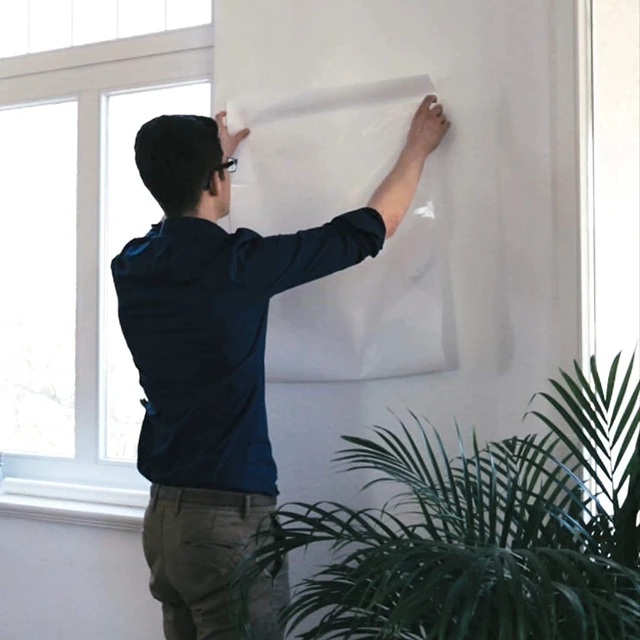 Alt view image 6 of 7 - Dry Erase Board Sheets 2x3 Feet Sticks Any Surface Reusable White Dry Erase Classroom & Home Office 20 Sheets