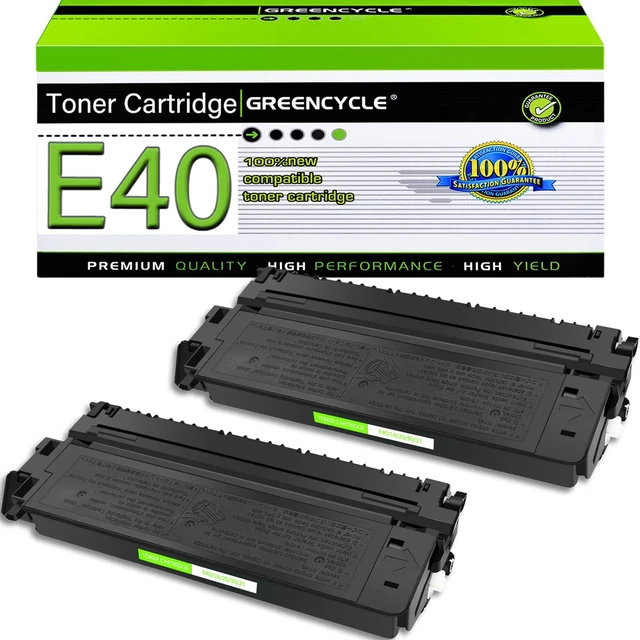 Main image of 2 Pack E40/E20/E10/E16/E31 1491A002AA Black Toner Cartridge Compatible For Canon E40 PC170 PC920 PC921 PC940 FC-330 FC-336 FC-500 PC981 Printer (2 Pack, E40)