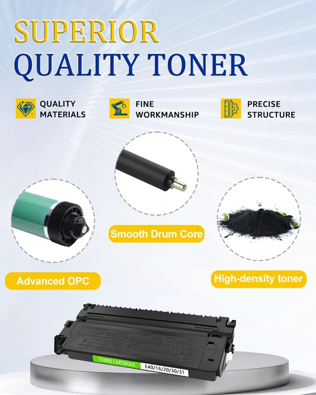 Alt view image 4 of 7 - 2 Pack E40/E20/E10/E16/E31 1491A002AA Black Toner Cartridge Compatible For Canon E40 PC170 PC920 PC921 PC940 FC-330 FC-336 FC-500 PC981 Printer (2 Pack, E40)