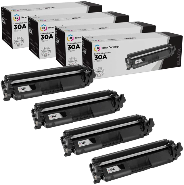 Main image of Products Compatible Toner Replacement for HP 30 (Black, 4-Pk)