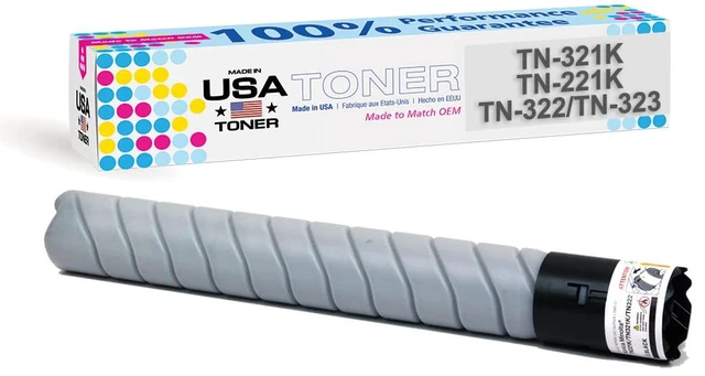 Main image of Compatible Replacement for use in Konica Minolta TN321K, TN322, TN221K, TN323K, bizhub C224, C284, C364, C224e, C284e, C364e, 227, 287, 367 (Black, 1 Cartridge)
