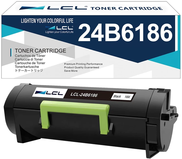 Main image of Compatible Toner Cartridge Replacement for Lexmark 24B6186 16000 Pages M3150 XM3150 XM3150H (1-Pack Black)