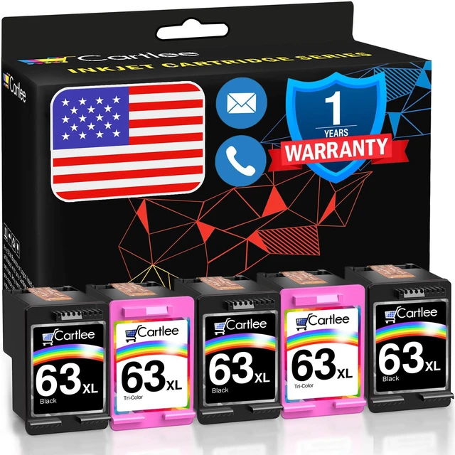 Main image of Remanufactured Ink Cartridges Replacement for HP 63XL 63 XL for Envy 4512 4520 DeskJet 3632 2130 1110 1112 2132 3630 3634 3636 3637 OfficeJet 3830 3833 4650 4652 5255 5258 Printer Black, Color