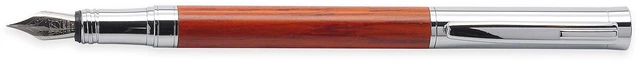 Alt view image 4 of 6 - Rosewood Fountain Pen, German Fine Nib, Smooth Ink Flow, Wooden Gift Box with Converter & 2 Cartridges, Fancy Pen for Men and Women