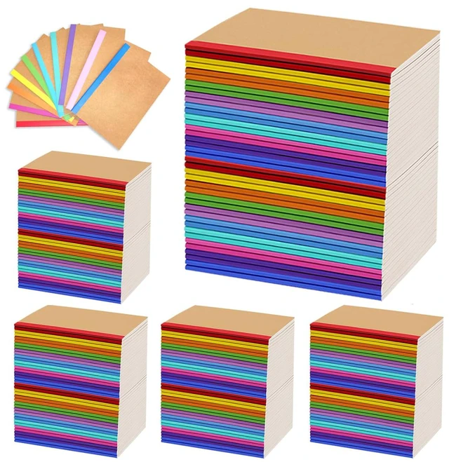 Main image of 100 Pack Composition Notebooks Bulk, A5 Lined Kraft Cover Bluk Journals 8.3x 5.5 College Ruled 10 Colors Composition Notebook Bulk for Students Classroom Office Supplies, 60 Pages
