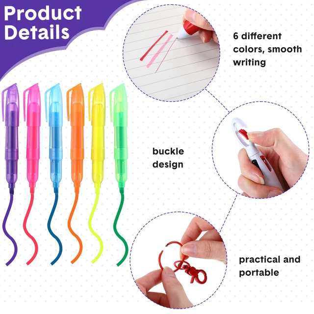 Alt view image 2 of 6 - 240 Pcs Nurse Pen Set Retractable Ball Pen 4 in 1 Multicolored Ballpoint Pens Mini Highlighters Permanent Marker Nursing Keychain Clip Nurse Pens for Badge for Hospital School Office Gift